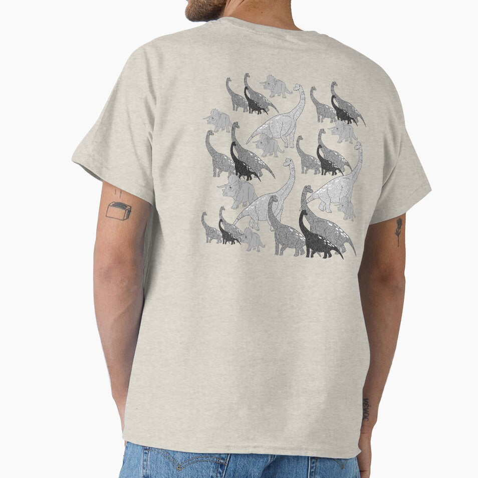 Lovely Brachiosaurus and triceratops are friends by Danggi Days! T-Shirts, Hoodie, Sweatshirt | BlankRebels.com (Image 1)