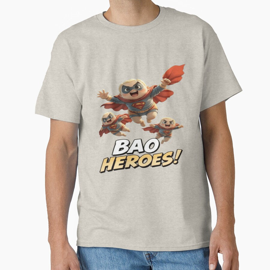 Bao Heroes – Cute Baby Superhero Parody Design by Chic  Artistry T-Shirts, Hoodie, Sweatshirt | BlankRebels.com (Image 1)