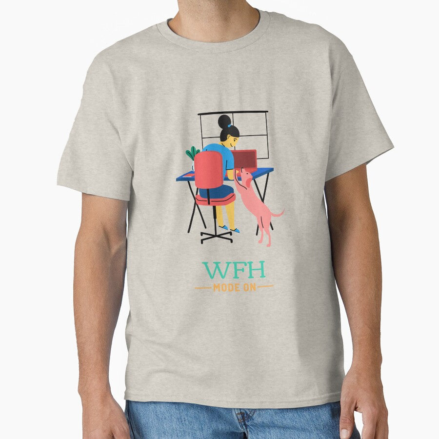 Work From Home with Pet Dog by sydney-syder T-Shirts, Hoodie, Sweatshirt | BlankRebels.com (Image 1)