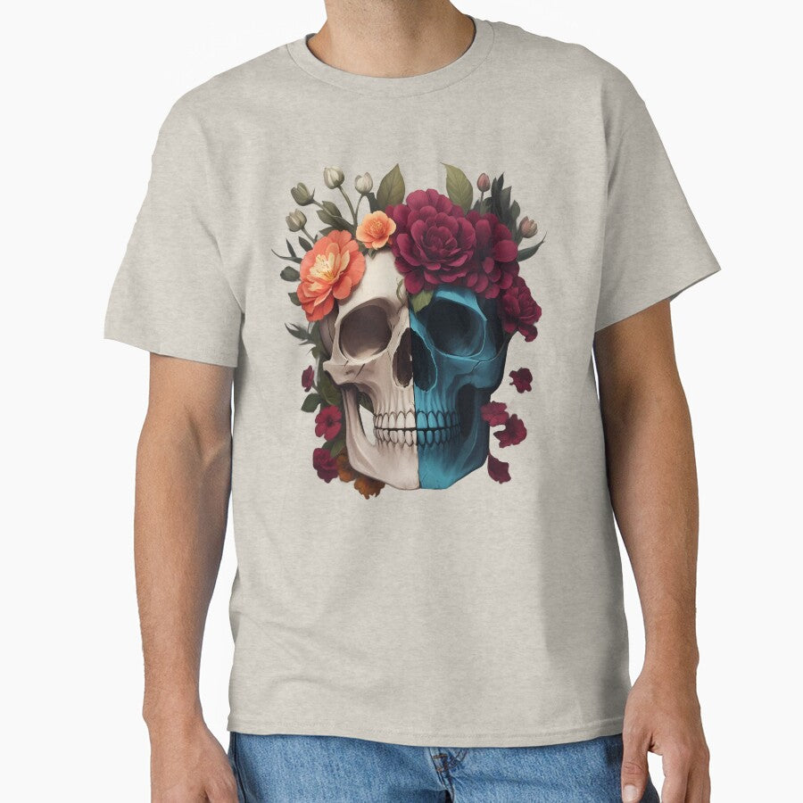 Floral Victorian skull by PrintSoulDesign T-Shirts, Hoodie, Sweatshirt | BlankRebels.com (Image 1)
