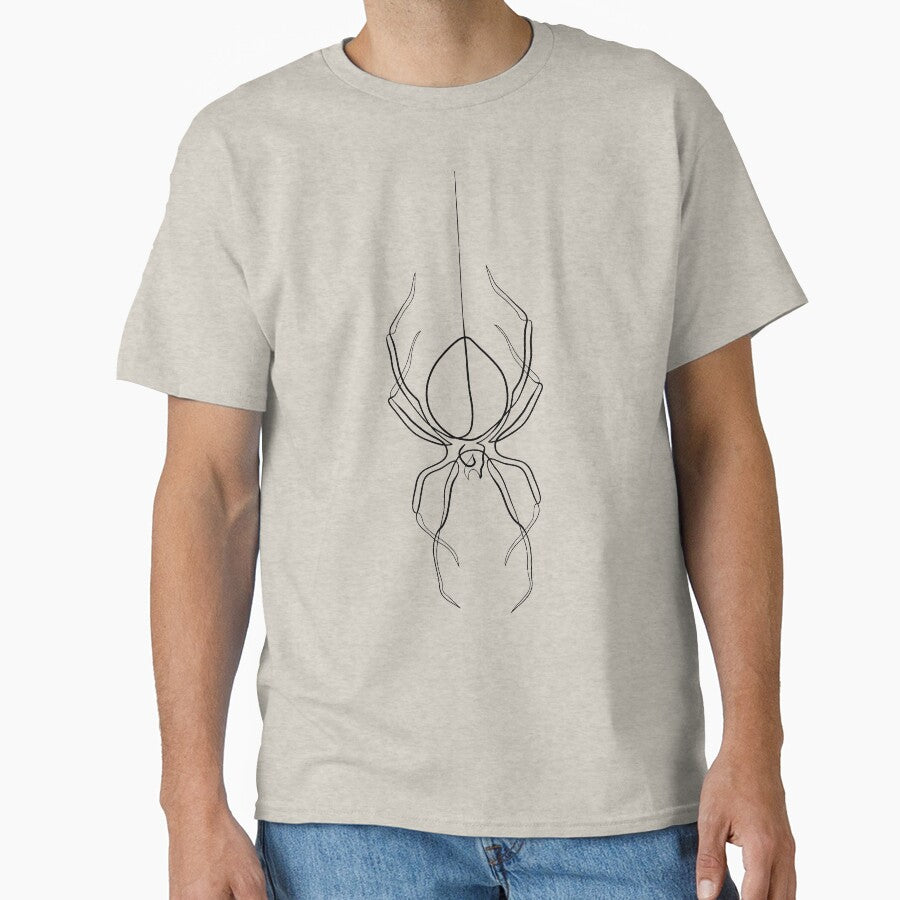 Spider - Minimal line art by InspiRin T-Shirts, Hoodie, Sweatshirt | BlankRebels.com (Image 1)