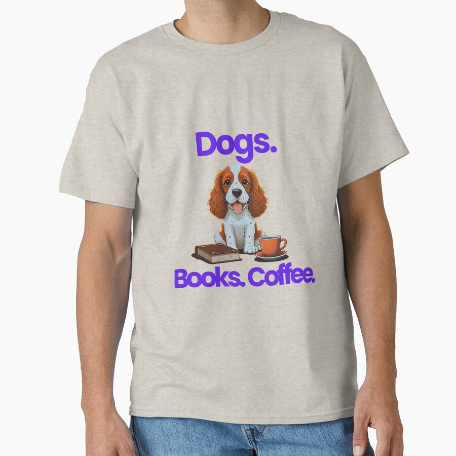 Dogs, Books and Coffee Essential by 48remarks T-Shirts, Hoodie, Sweatshirt | BlankRebels.com (Image 1)