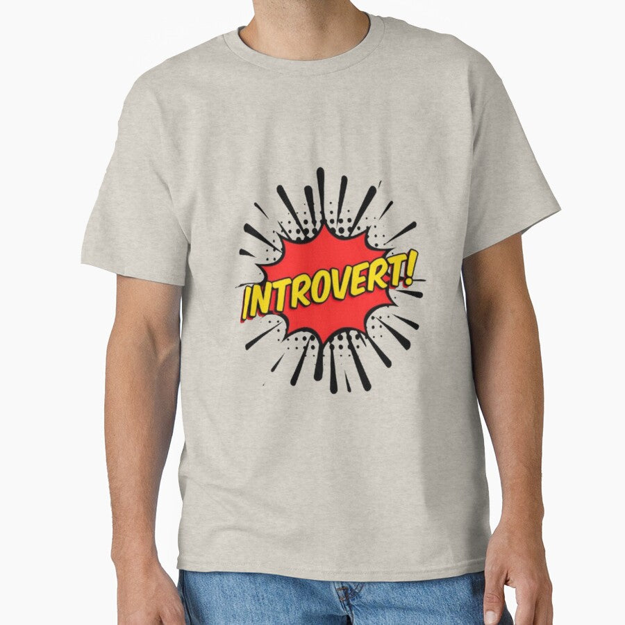 Introvert Comic Pop Art | Funny Anti-Social Design by shitler T-Shirts, Hoodie, Sweatshirt | BlankRebels.com (Image 1)