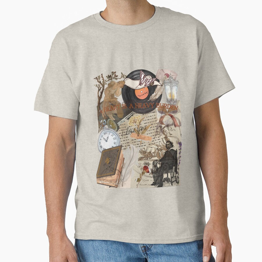 A Heart Is A Heavy Burden | Dark Academia Vintage Collage by Pardon my Palette T-Shirts, Hoodie, Sweatshirt (Image 1)