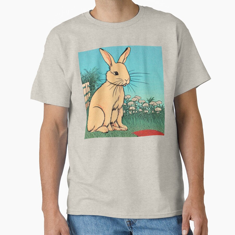 Whimsical Bunny Pondering in Nature by wigobun T-Shirts, Hoodie, Sweatshirt | BlankRebels.com (Image 1)