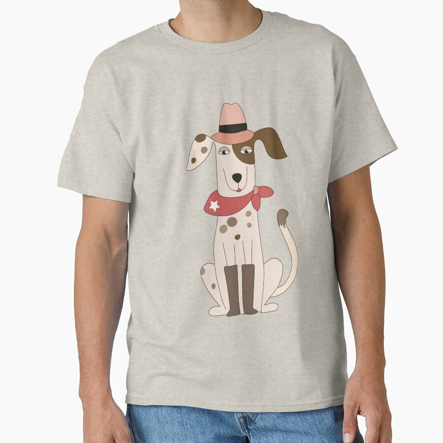 Funny Cartoon Pets Cowboy Dog by peacockcards T-Shirts, Hoodie, Sweatshirt | BlankRebels.com (Image 1)