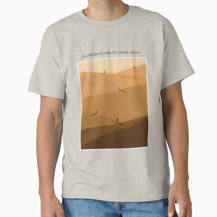 Solitude, a path to inner peace, inspirational quote by ElCieloBE T-Shirts, Hoodie, Sweatshirt | BlankRebels.com (Image 1)