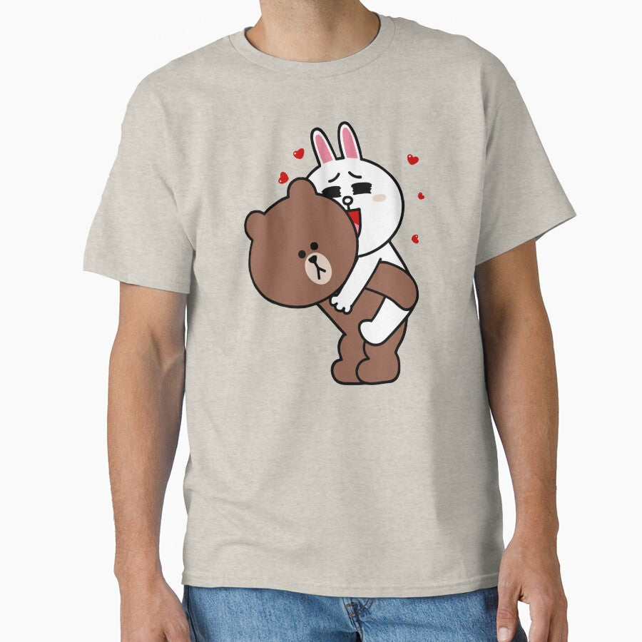 Love Hug from white Rabbit to Brown Bear❤️ by Pandety
