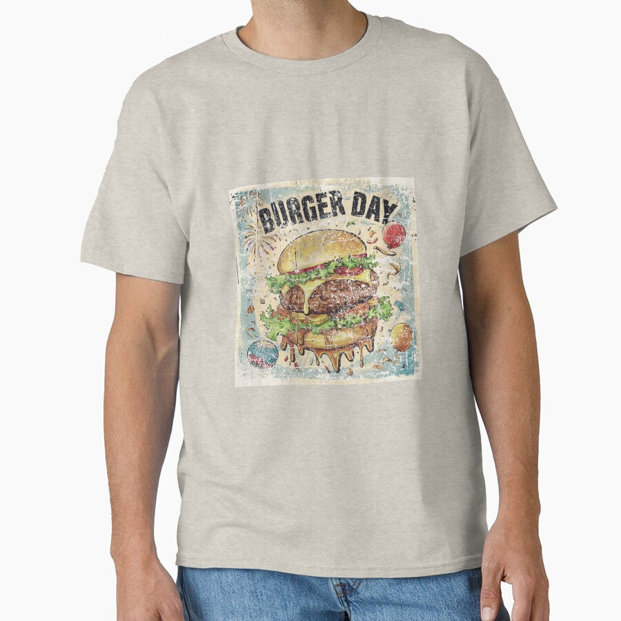 classic style special burger day art with text by BKSARYLIFE T-Shirts, Hoodie, Sweatshirt | BlankRebels.com (Image 1)