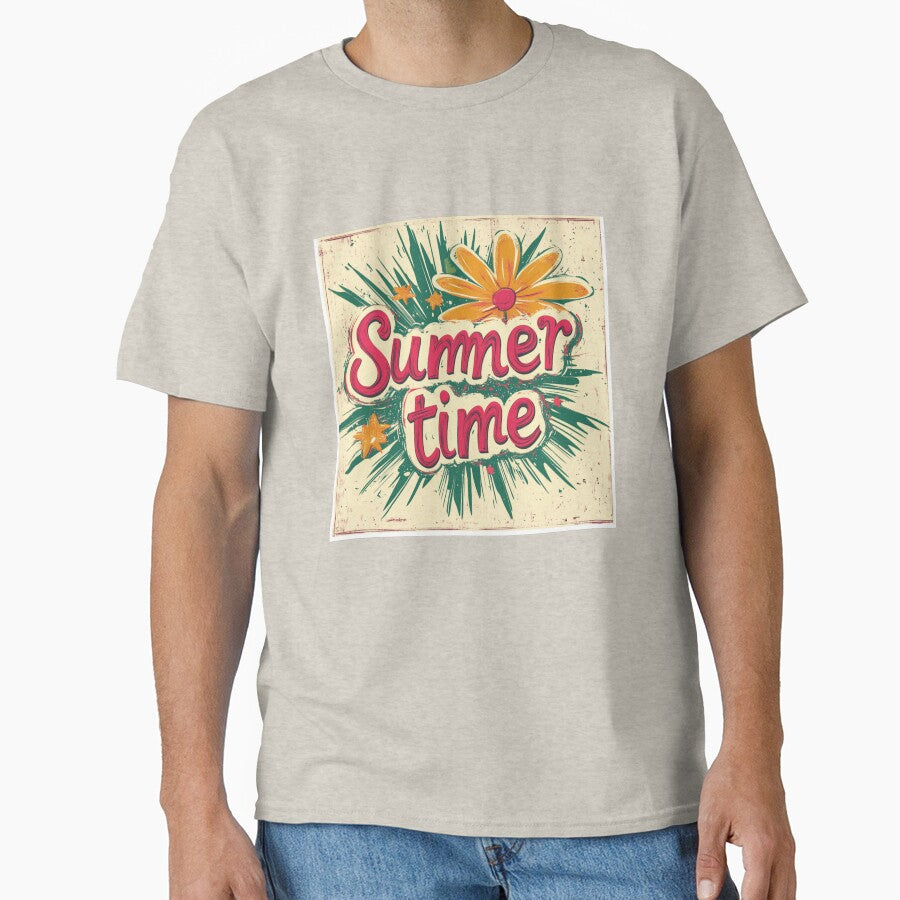 Vintage Summer Time design by Elite Print Studio T-Shirts, Hoodie, Sweatshirt | BlankRebels.com (Image 1)