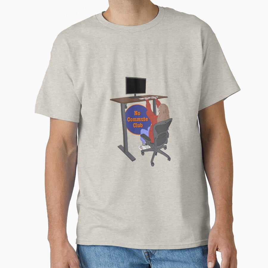 No Commute Club - Stand Up Desk by BubbleDesigns4U T-Shirts, Hoodie, Sweatshirt | BlankRebels.com (Image 1)
