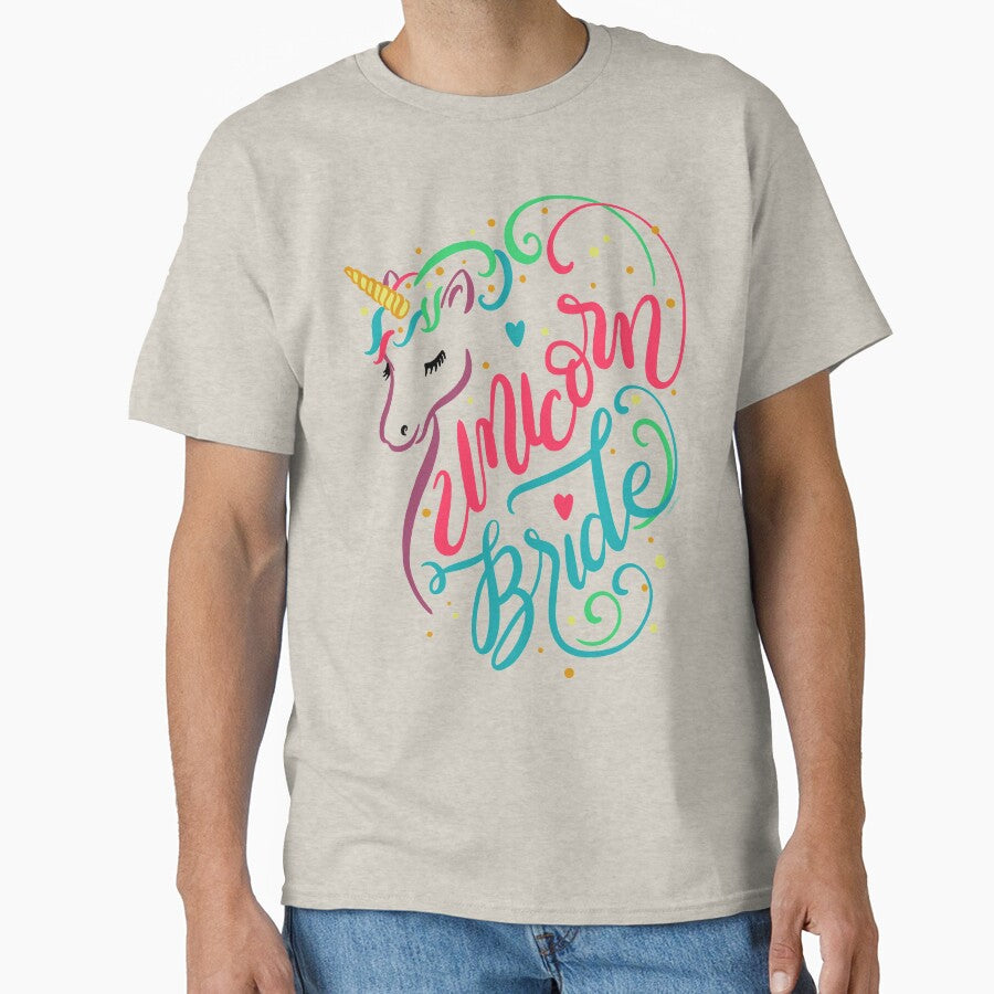 Unicorn Bride Rainbow Marriage Wedding by DoubleBrush T-Shirts, Hoodie, Sweatshirt | BlankRebels.com (Image 1)