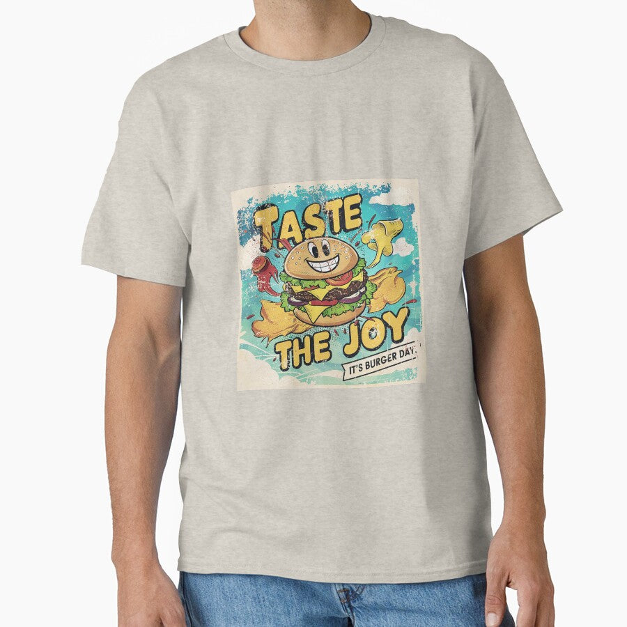 taste the joy burger day art with cartoon effects by BKSARYLIFE T-Shirts, Hoodie, Sweatshirt | BlankRebels.com (Image 1)