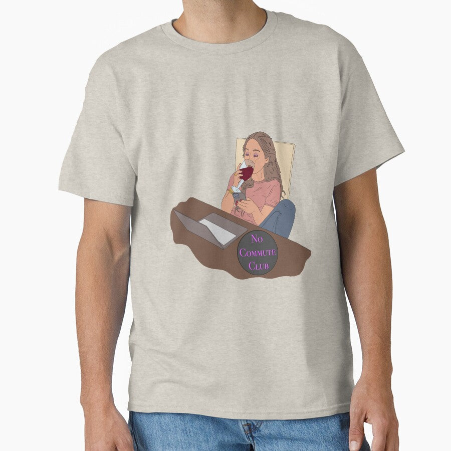 No Commute Club - Drinking on the Job by BubbleDesigns4U T-Shirts, Hoodie, Sweatshirt | BlankRebels.com (Image 1)