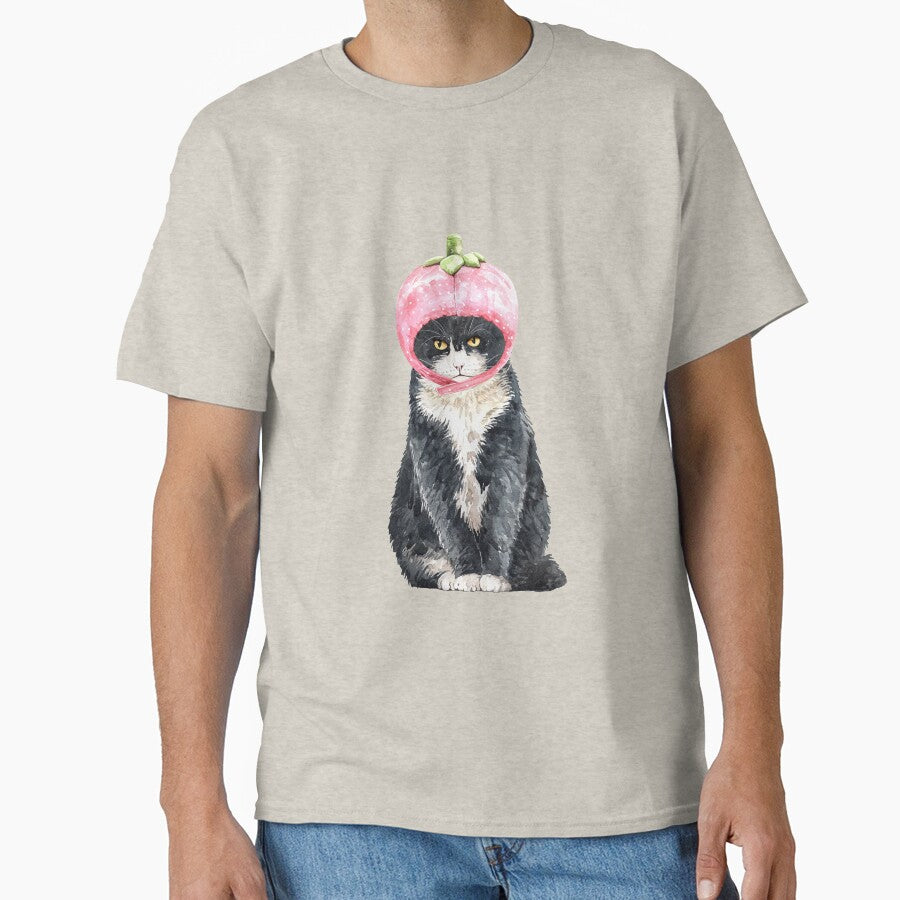 Cute Cat with Strawberry Costume by Paper Hearteu