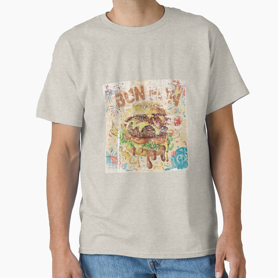 vintage style special burger day art with dirty effects by BKSARYLIFE T-Shirts, Hoodie, Sweatshirt (Image 1)