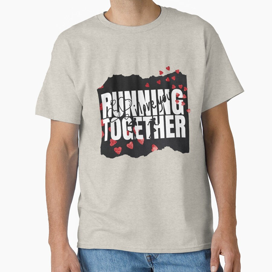 running together in Valentines Day by CypisDesign T-Shirts, Hoodie, Sweatshirt | BlankRebels.com (Image 1)