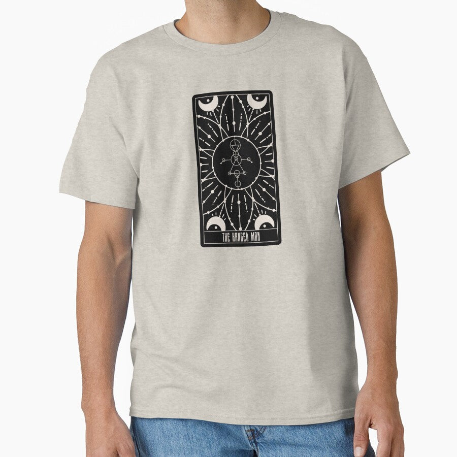 The Hanged Man Tarot Card – Geometric Eye Mandala Design | Esoteric Symmetry & Spiritual Reflection by... (Image 1)