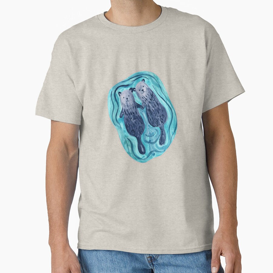 Significant Otters swiming by fatydesignspace T-Shirts, Hoodie, Sweatshirt | BlankRebels.com (Image 1)