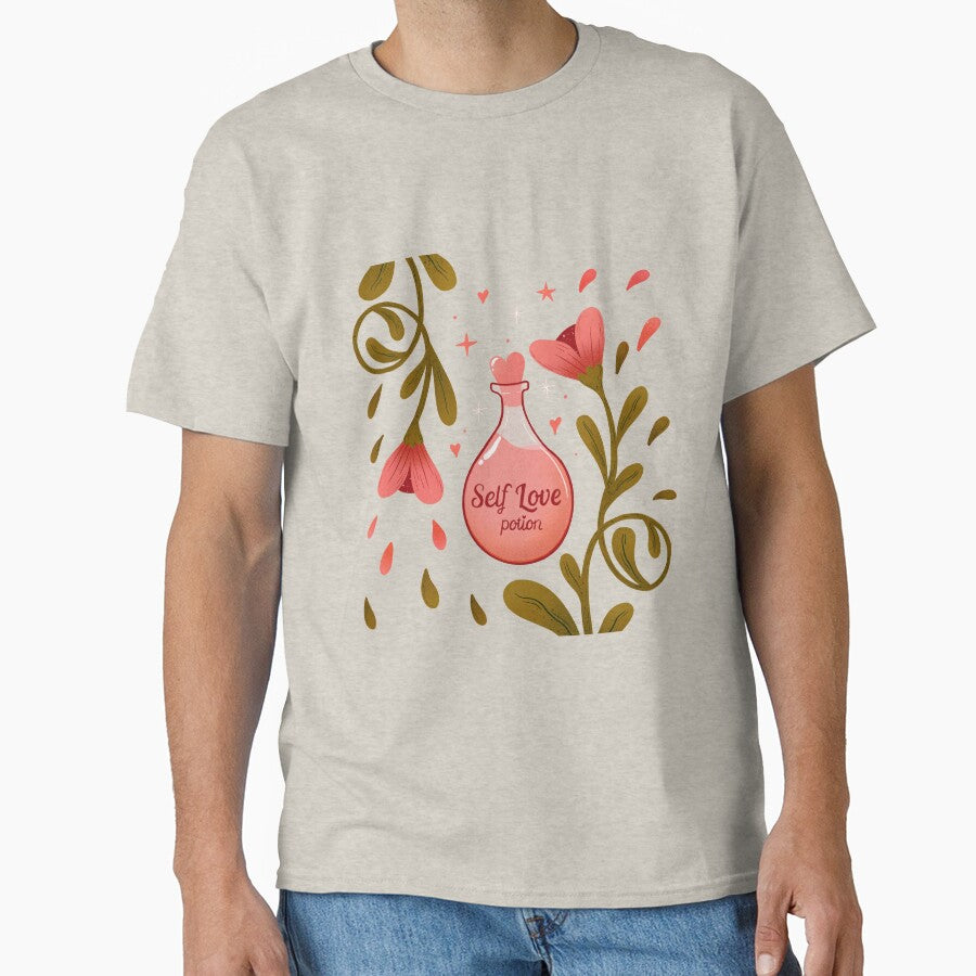 Self Love potion illustration by WeirdyTales T-Shirts, Hoodie, Sweatshirt | BlankRebels.com (Image 1)