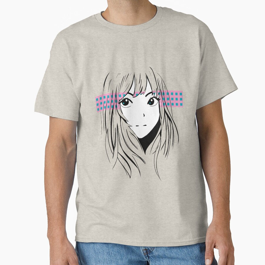 Anime girl vaporwave by Fran Fryberg T-Shirts, Hoodie, Sweatshirt | BlankRebels.com (Image 1)