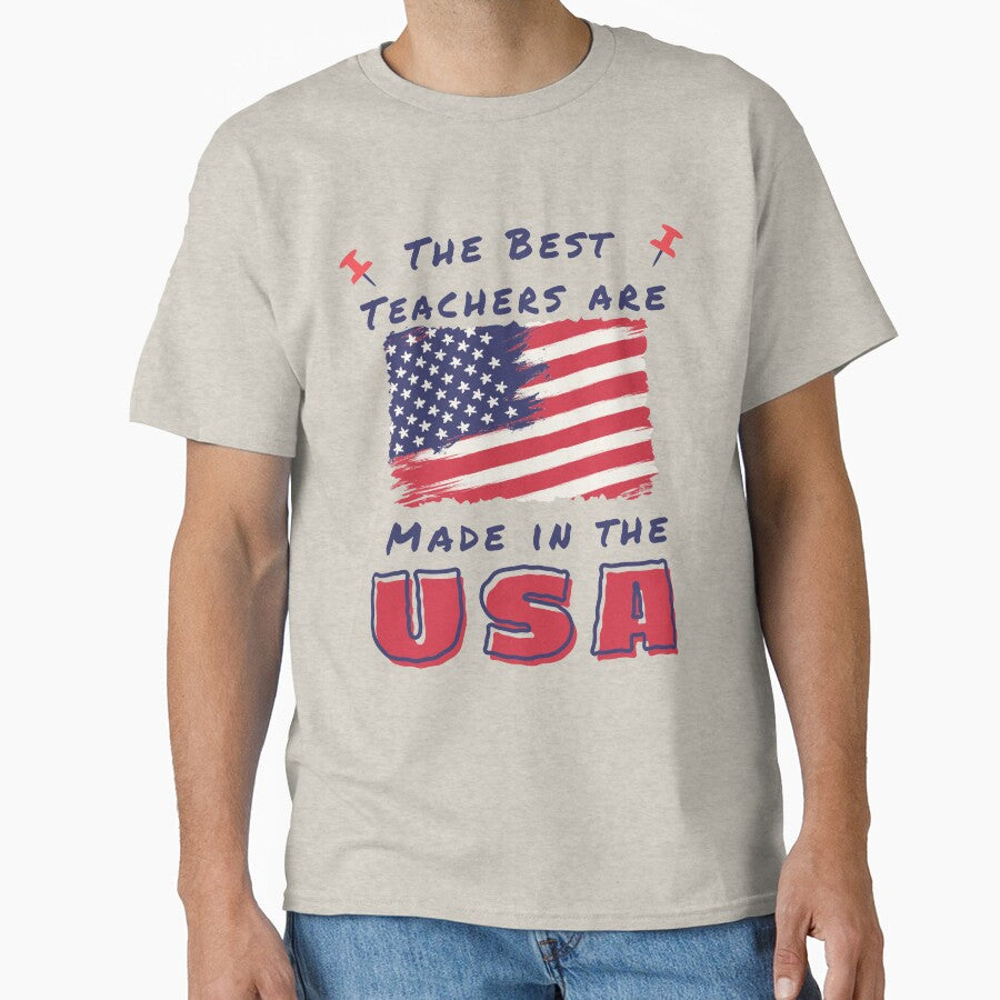 Best Teachers Are Made In The USA by Mariana Piana T-Shirts, Hoodie, Sweatshirt | BlankRebels.com (Image 1)