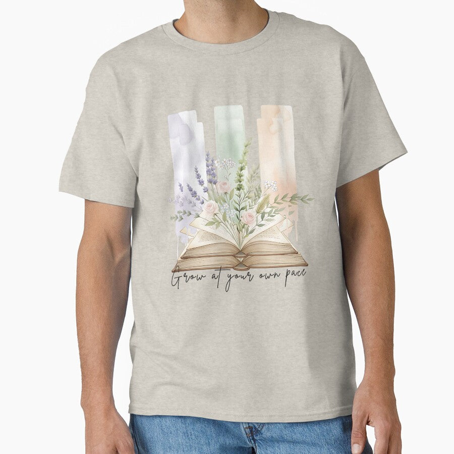 Whimsical Floral Book Aesthetic – Botanical Reading Art for Book Lovers by Furr-n-Purr T-Shirts, Hoodie, Sweatshirt (Image 1)