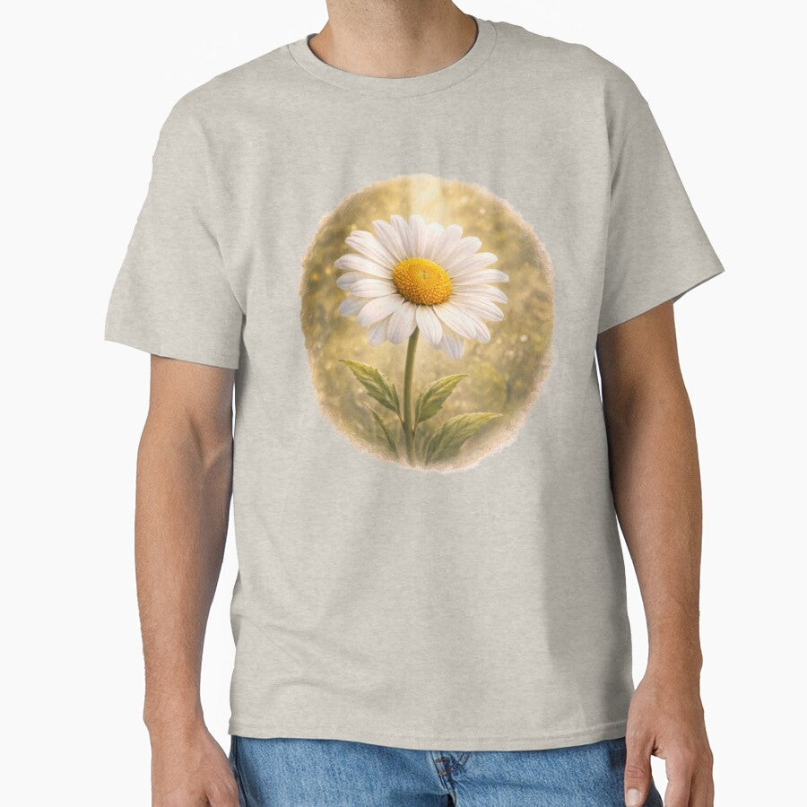 Sunny Garden Daisy – Cheerful Floral Portrait by TheJoyfulPen