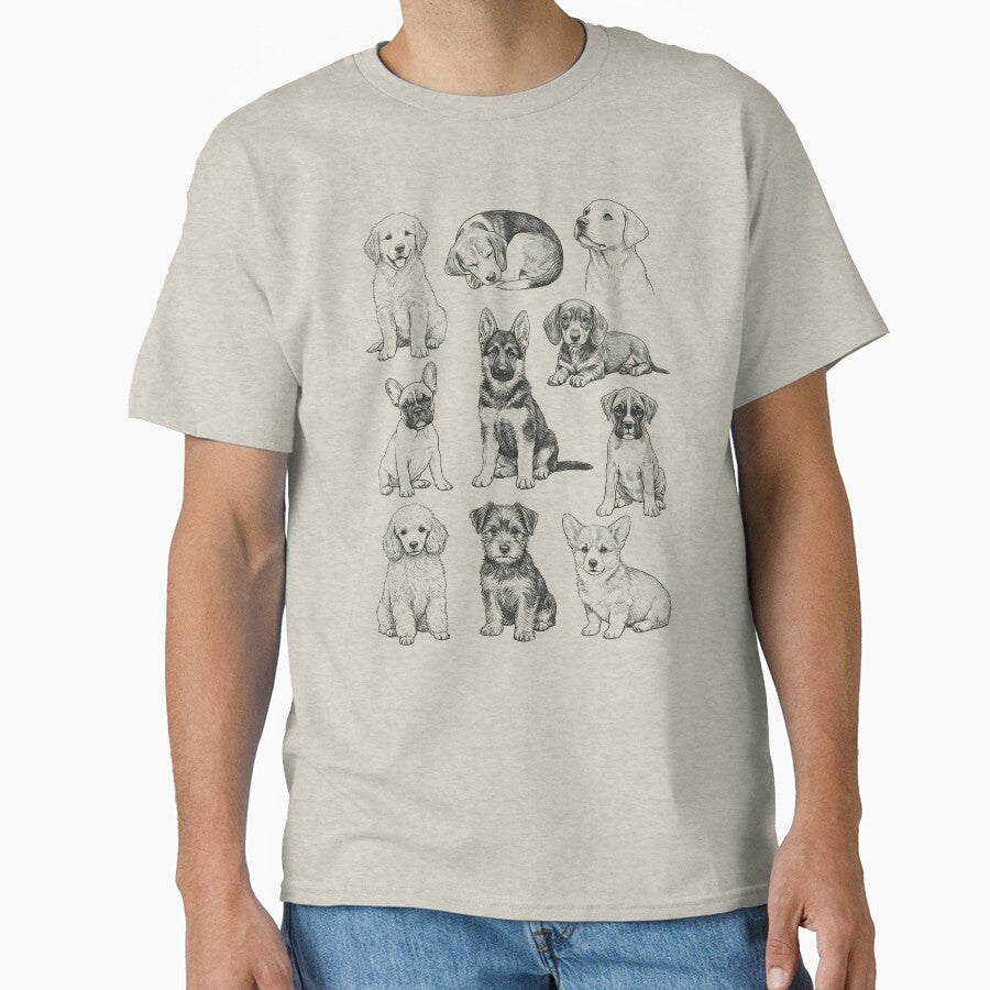 Vintage 90s Cute Dog Animal Lovers Tattoo Retro Style by MuniraWearify T-Shirts, Hoodie, Sweatshirt (Image 1)