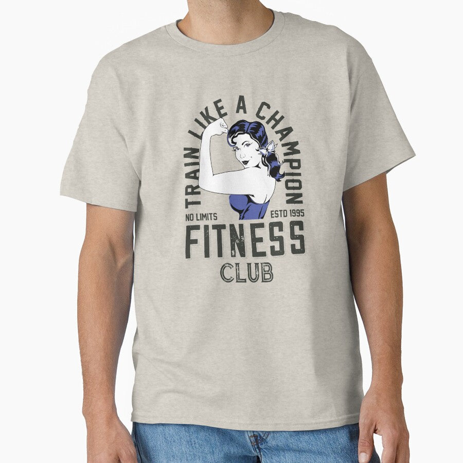 Women's Train Like a Champion Fitness Club by The Masked Designer T-Shirts, Hoodie, Sweatshirt | BlankRebels.com (Image 1)