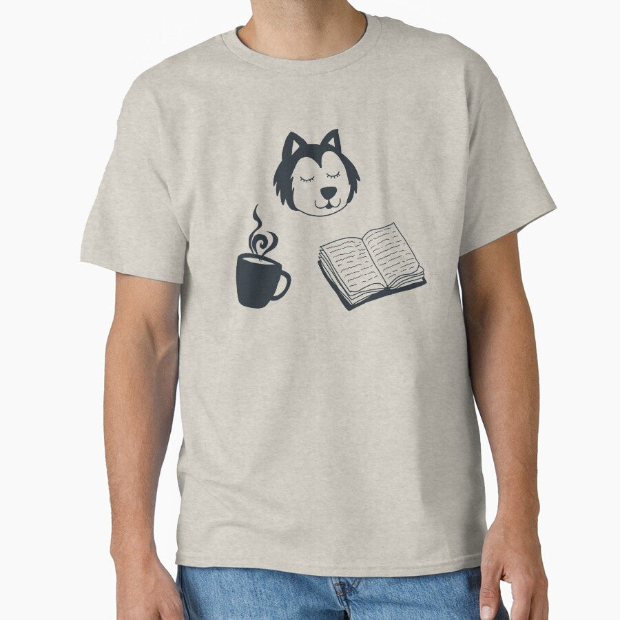 Dogs books and coffee pattern and sticker pack by JokeGysen T-Shirts, Hoodie, Sweatshirt | BlankRebels.com (Image 1)