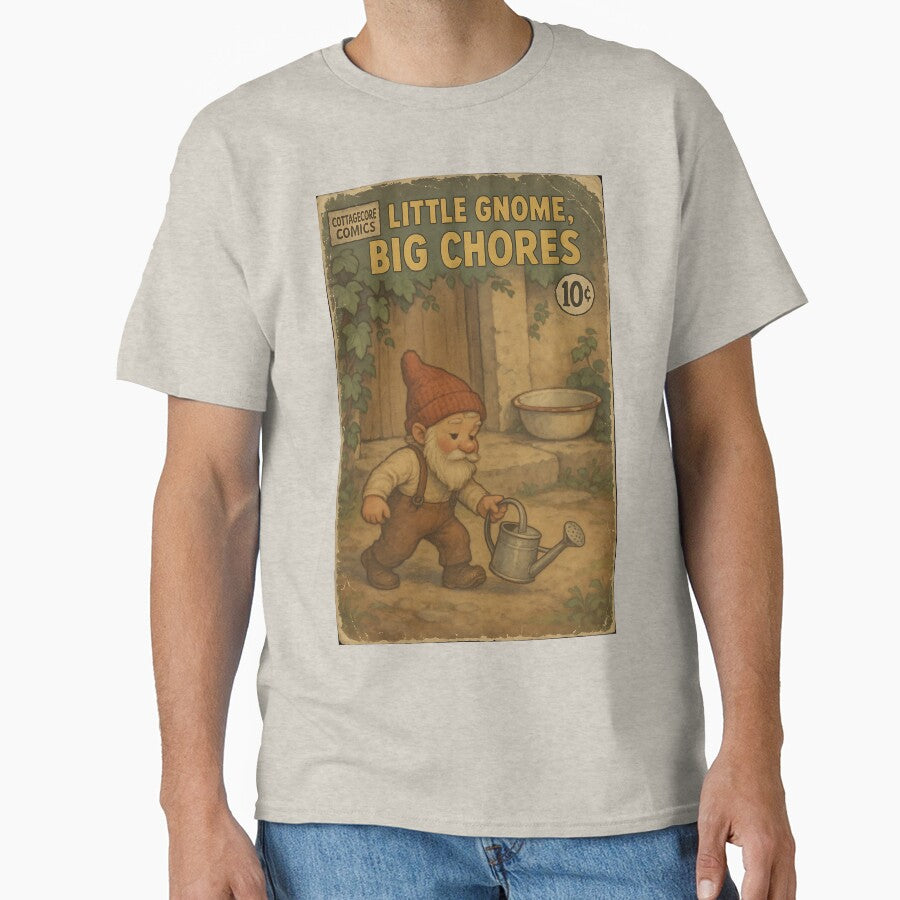 Nostalgic Cottagecore: Little gnome, big chores by bapupa T-Shirts, Hoodie, Sweatshirt | BlankRebels.com (Image 1)
