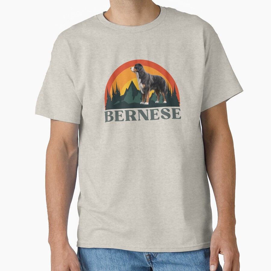 Bernese Mountain Dog Gifts Retro Dog Lovers items by TheVirtualSpace T-Shirts, Hoodie, Sweatshirt | BlankRebels.com (Image 1)