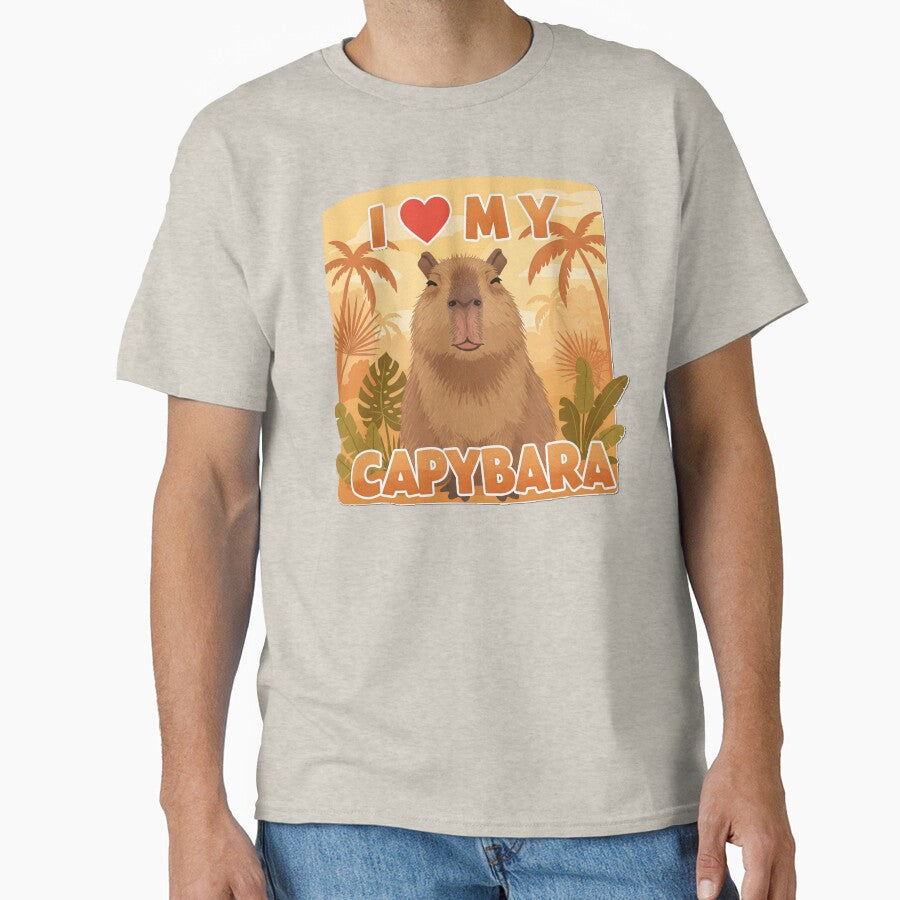 I Love My Capybara by pandainkydreams T-Shirts, Hoodie, Sweatshirt | BlankRebels.com (Image 1)