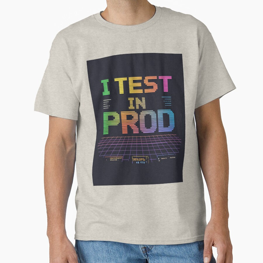 I Test Prod – Retro Pixel Art Programmer Humor T-Shirts, Hoodie, Sweatshirt
