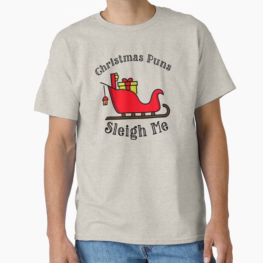 TRLT Christmas Sleigh Pun by trtlpod T-Shirts, Hoodie, Sweatshirt | BlankRebels.com (Image 1)
