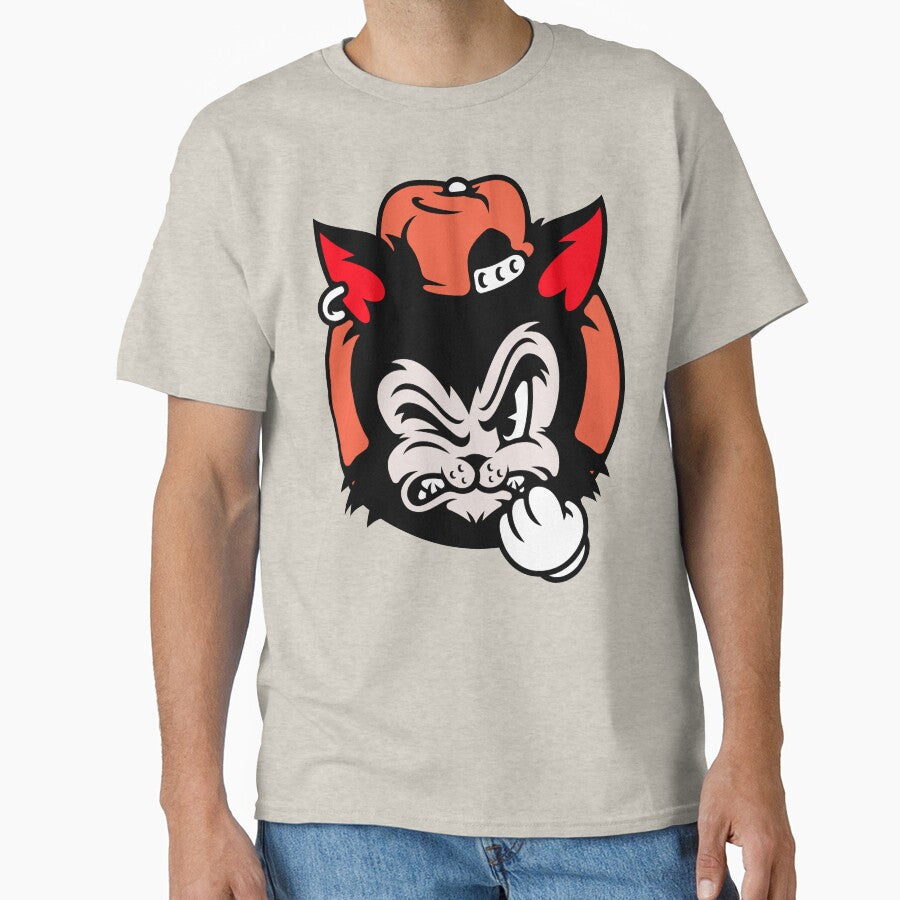 Old School Skating Angry Cat by Mustard Prophet T-Shirts, Hoodie, Sweatshirt | BlankRebels.com (Image 1)