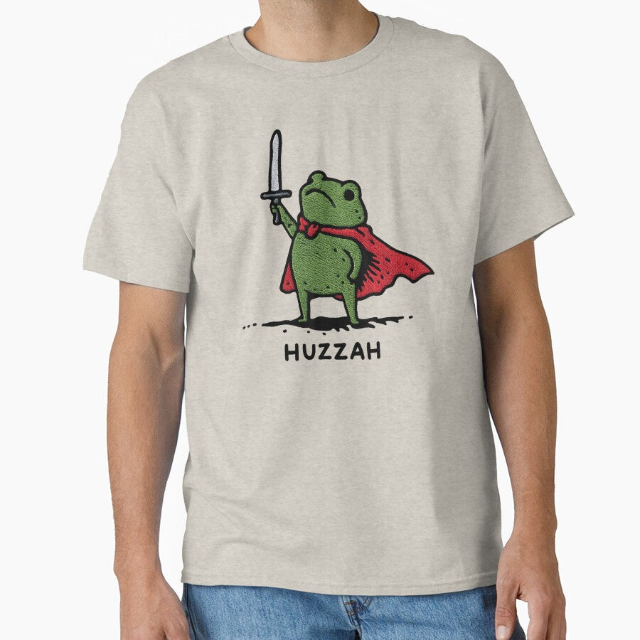 Huzzah Frog With Sword by Threadify LLC T-Shirts, Hoodie, Sweatshirt | BlankRebels.com (Image 1)