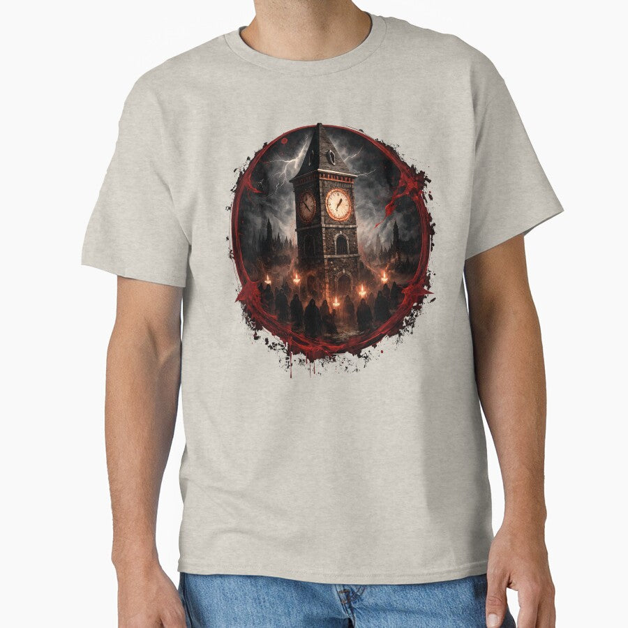 BOTC - A Blood splattered clocktower - Midnight Verdict by creative-cub T-Shirts, Hoodie, Sweatshirt (Image 1)