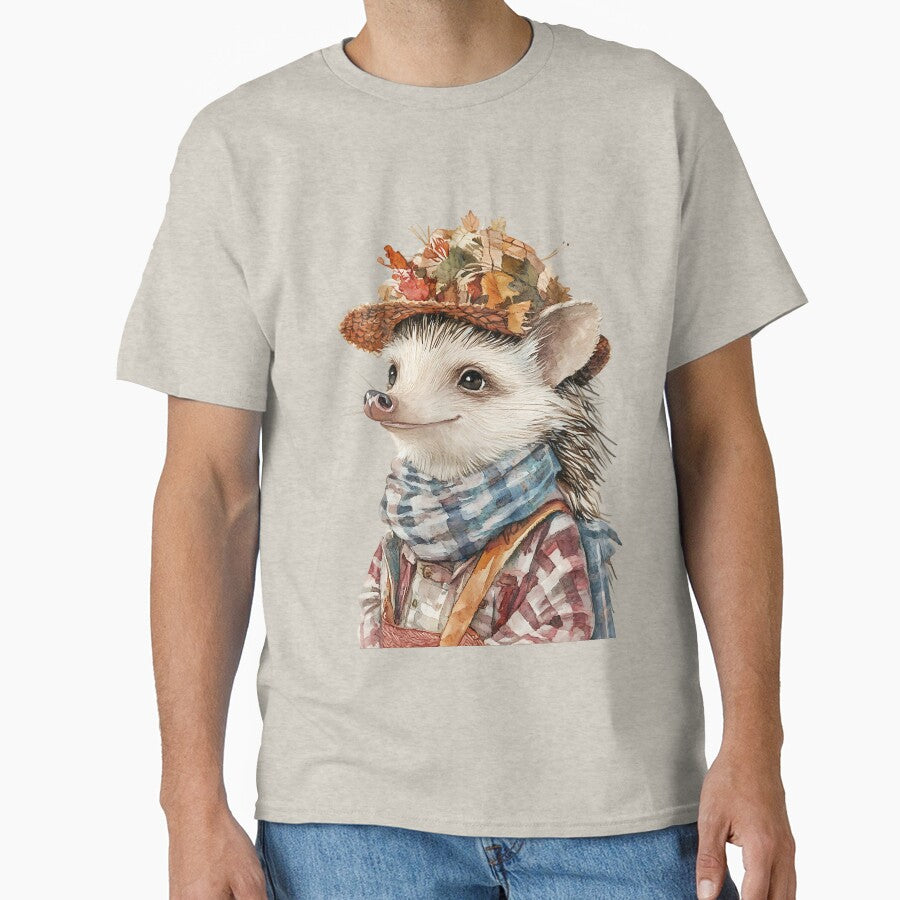 Earthy Cottagecore Hedgehog by bapupa T-Shirts, Hoodie, Sweatshirt | BlankRebels.com (Image 1)