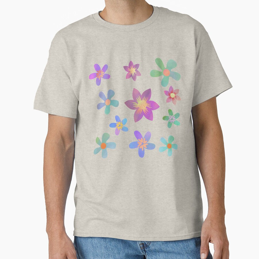 Colorful Kidcore Flowers by SYNTASTIC T-Shirts, Hoodie, Sweatshirt | BlankRebels.com (Image 1)