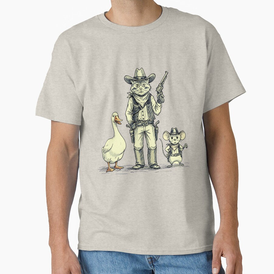 Meowdy Partner – Funny Cowboy Cat Mouse Vintage Western T-Shirts, Hoodie, Sweatshirt