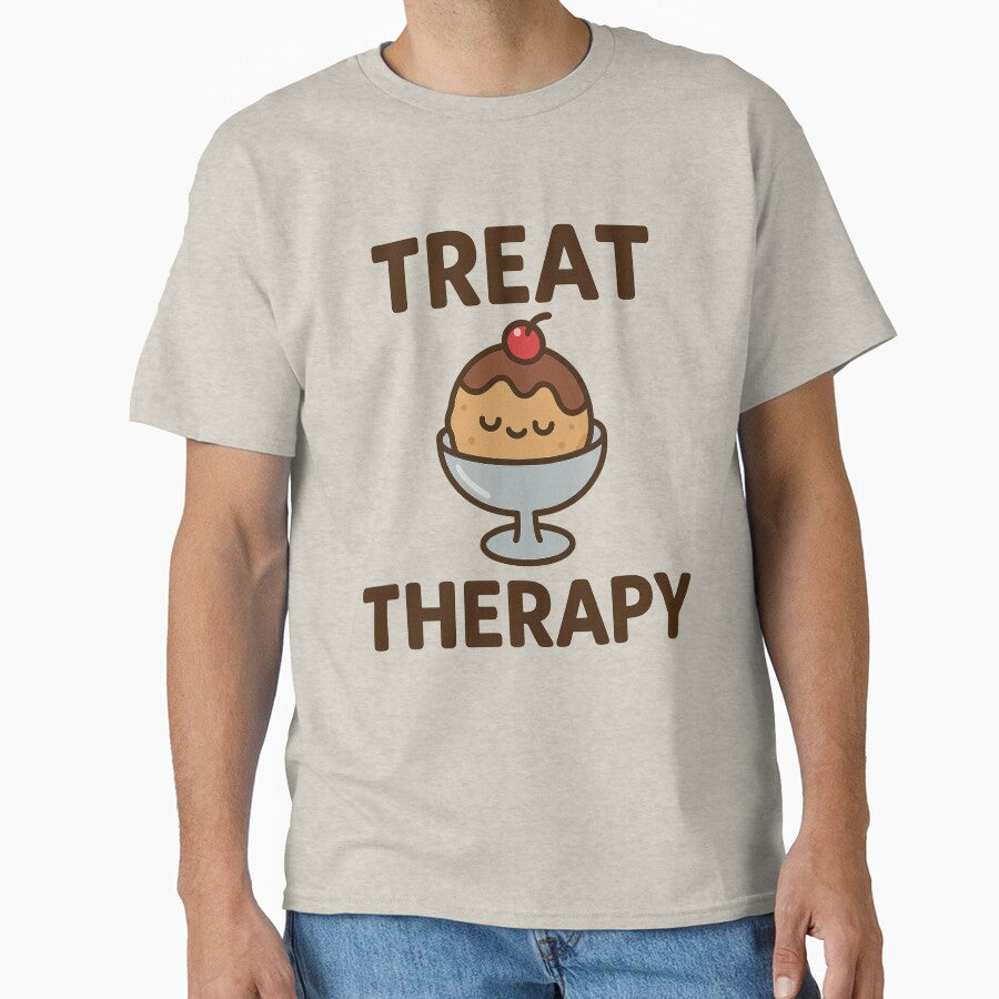 Treat Therapy Like a Snack – Mental Health Humor Tee by ALITOPRINCE Hoodie, Sweatshirt | BlankRebels.com (Image 1)