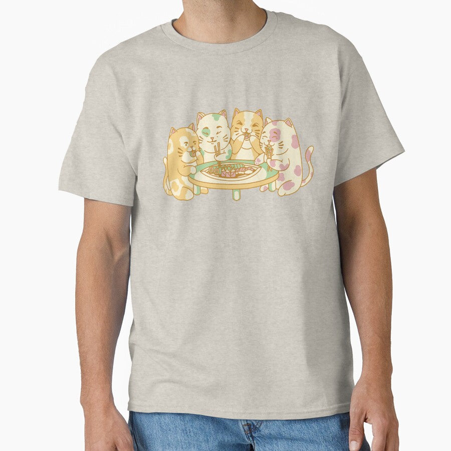 Cute Kawaii Sushi Cat Gathering by YueHeng Creates ⭐⭐⭐⭐⭐ T-Shirts, Hoodie, Sweatshirt | BlankRebels.com (Image 1)