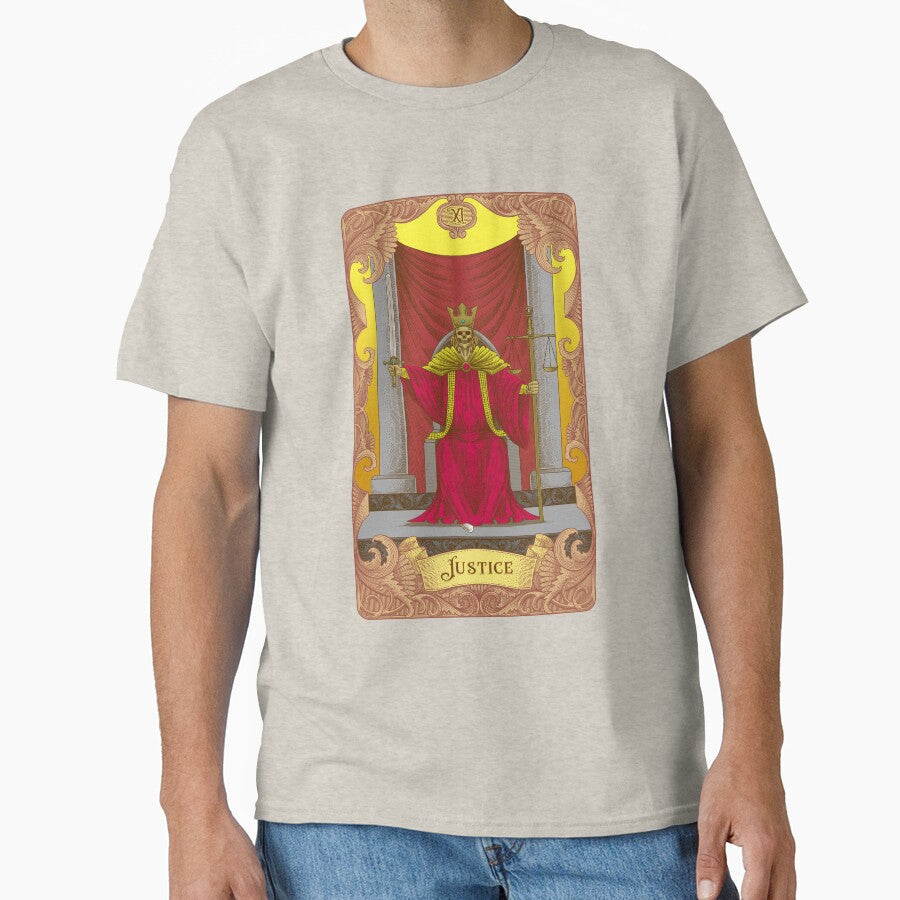 Justice Tarot Illustration by WOLForDEER T-Shirts, Hoodie, Sweatshirt | BlankRebels.com (Image 1)