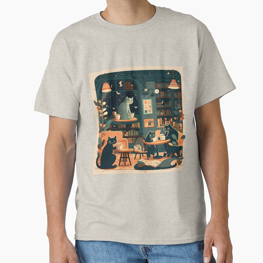 Cats Books Coffee - Perfect Day by AIisnow T-Shirts, Hoodie, Sweatshirt | BlankRebels.com (Image 1)