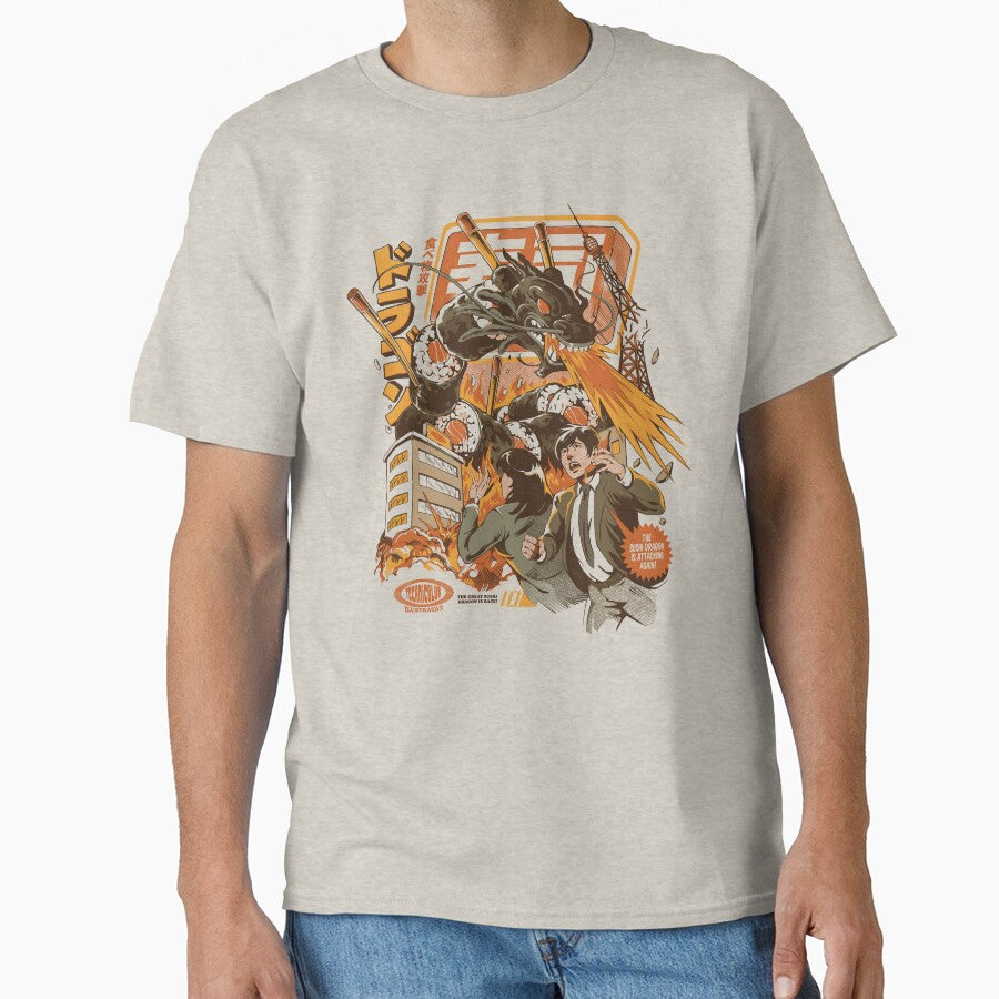 Sushi Dragon Attack by Ilustrata® T-Shirts, Hoodie, Sweatshirt | BlankRebels.com (Image 1)