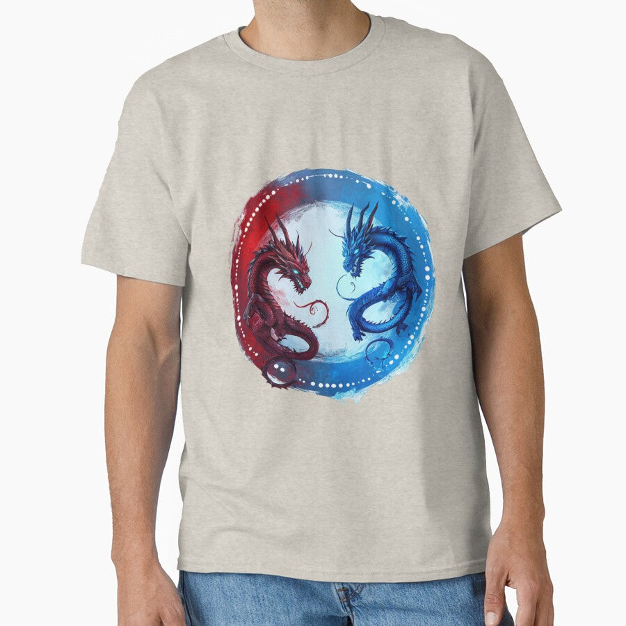 Red And Blue Dragons by Aise06 T-Shirts, Hoodie, Sweatshirt | BlankRebels.com (Image 1)
