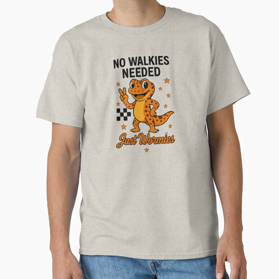 Gecko Life - No Walkies Needed Just Wormies by VinsendDraconi T-Shirts, Hoodie, Sweatshirt | BlankRebels.com (Image 1)