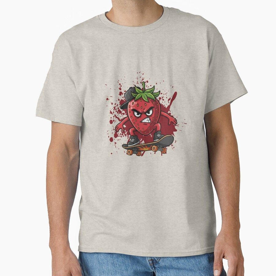 Skater Strawberry by POKA-design T-Shirts, Hoodie, Sweatshirt | BlankRebels.com (Image 1)